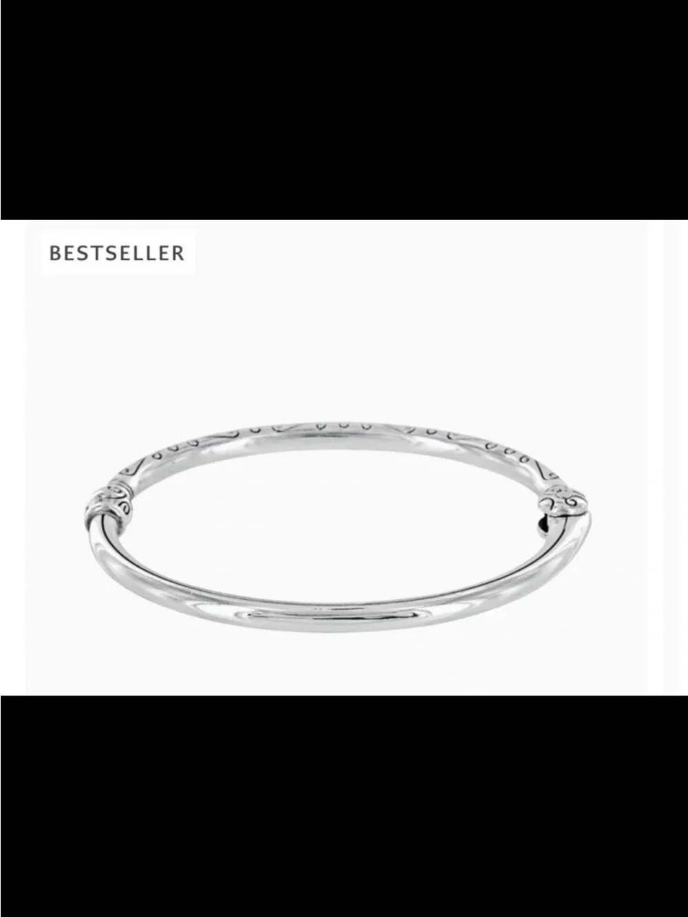 NWOT Brighton Best seller Silver Scrolled Bangle Bracelet